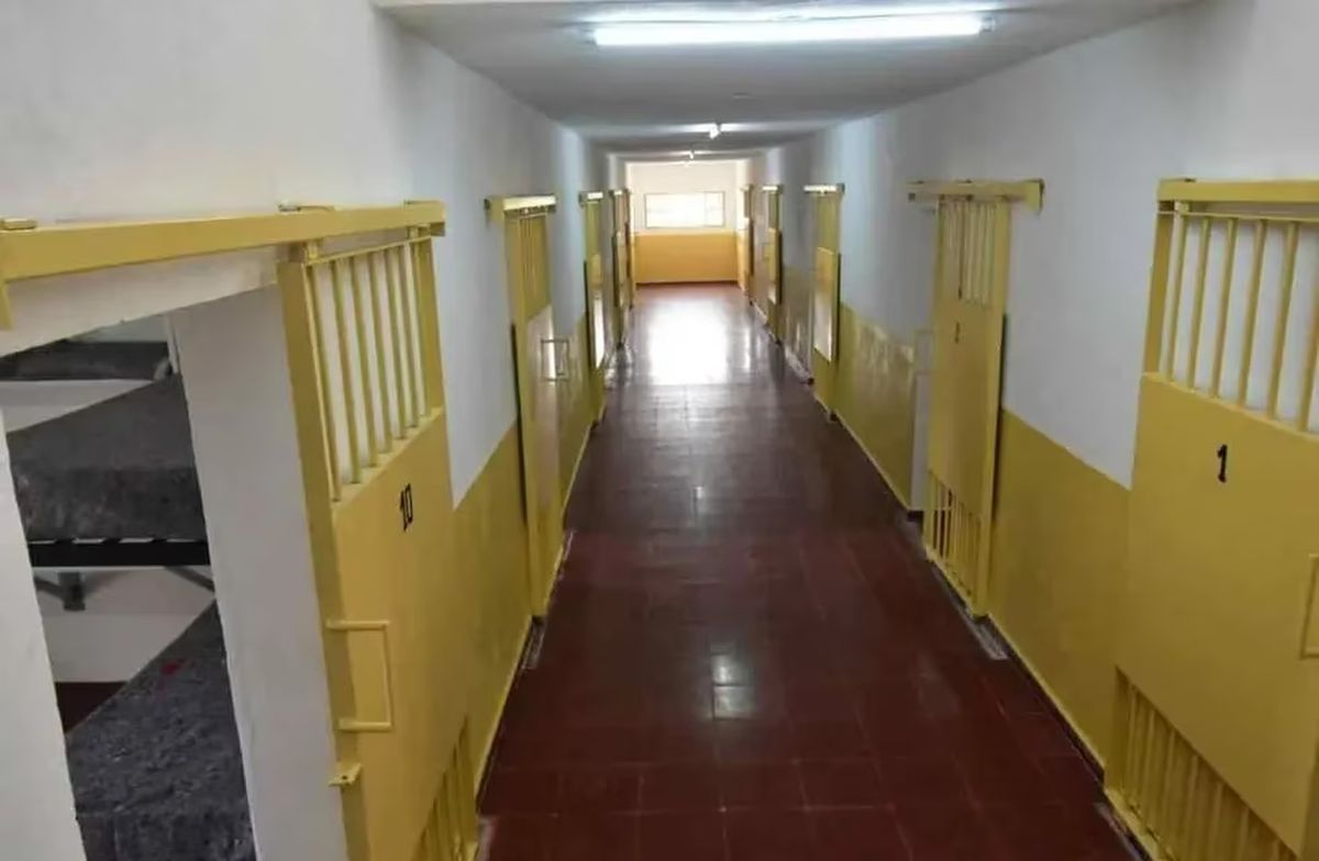 El pasillo de la cárcel de Villa María. Foto: Vía País.
