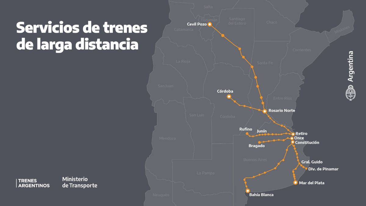 Importante demanda para viajar en tren por Argentina en el verano