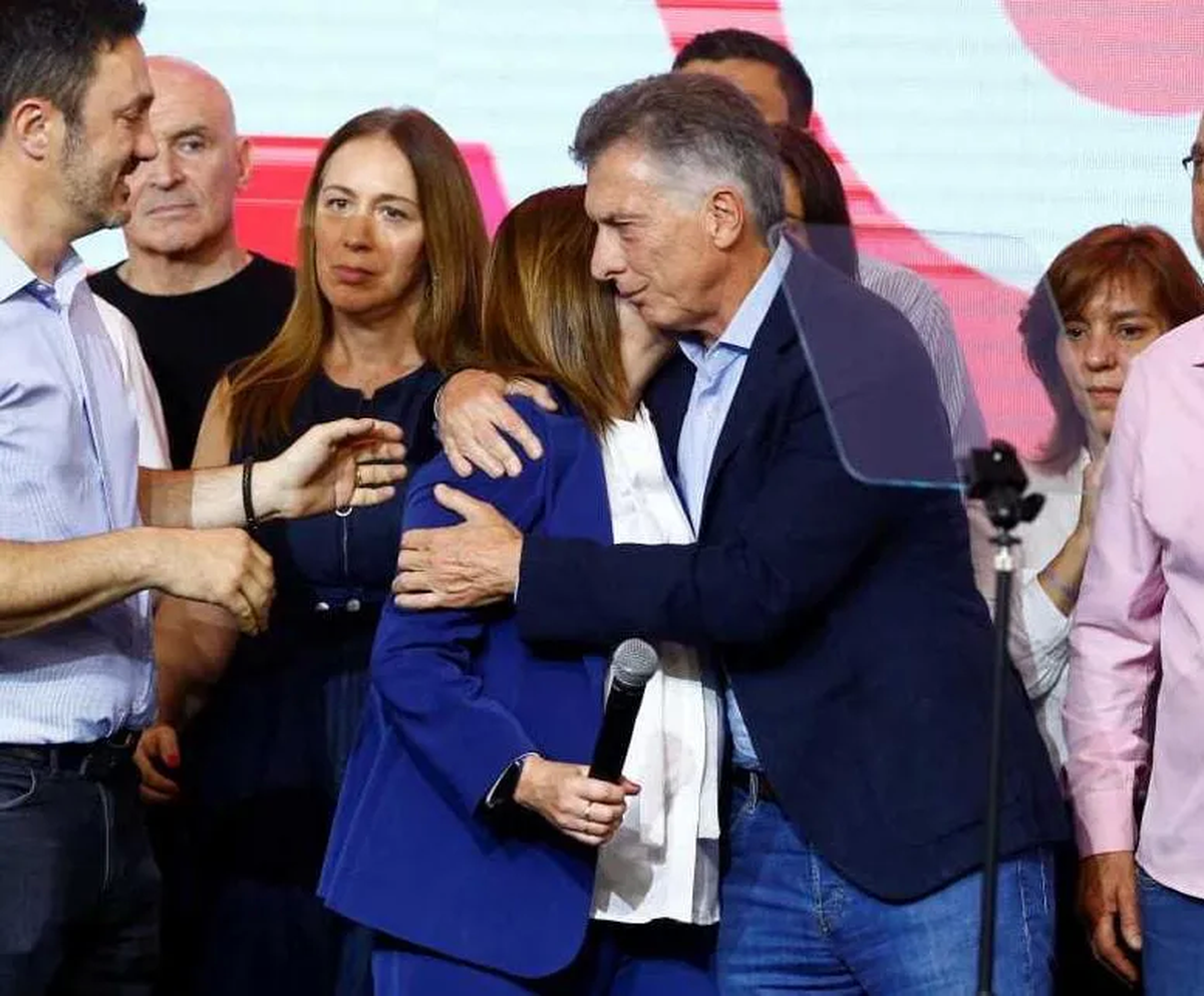 El momento del saludo de Mauricio Macri a Patrica Bullrich