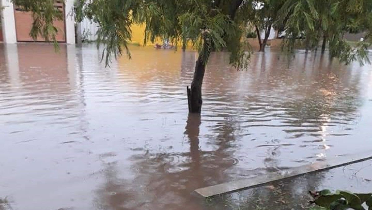 La localidad de Jovita fue una de las más afectadas por las fuertes precipitaciones.