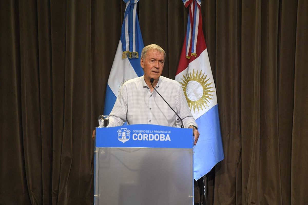 El gobernador Juan Schiaretti durante el evento celebrado este lunes. Foto: Prensa Gobierno de la Provincia.