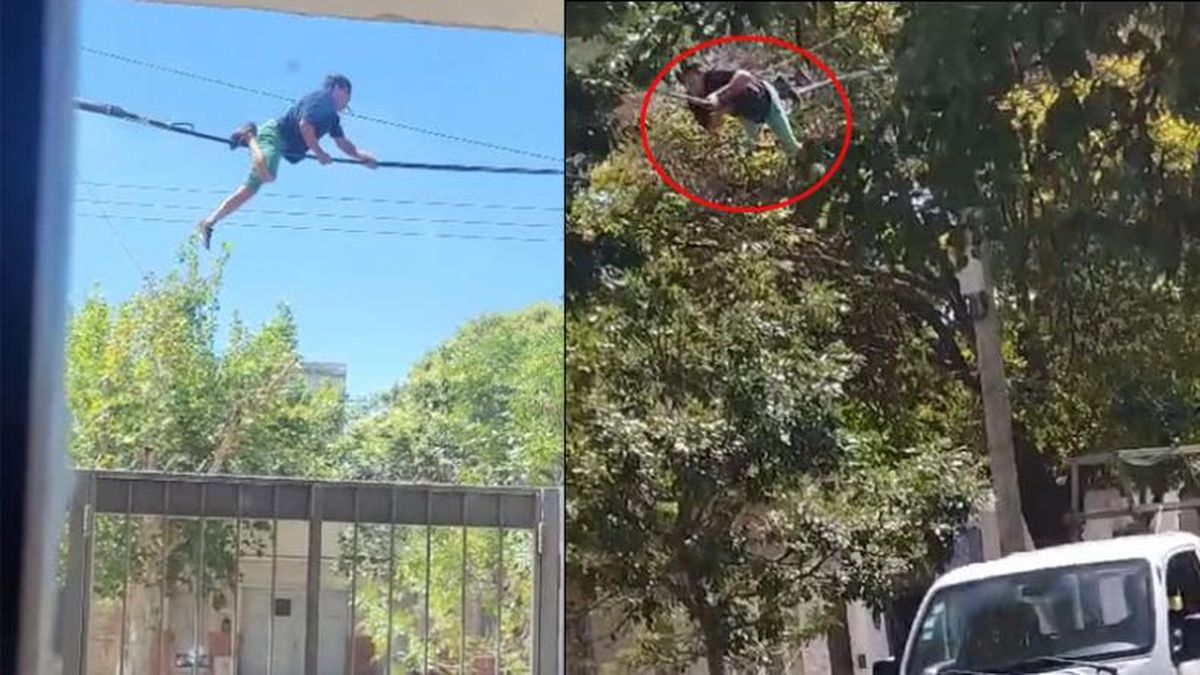 El ladrón quedó filmado por un vecino de la zona. Foto: Captura de video.