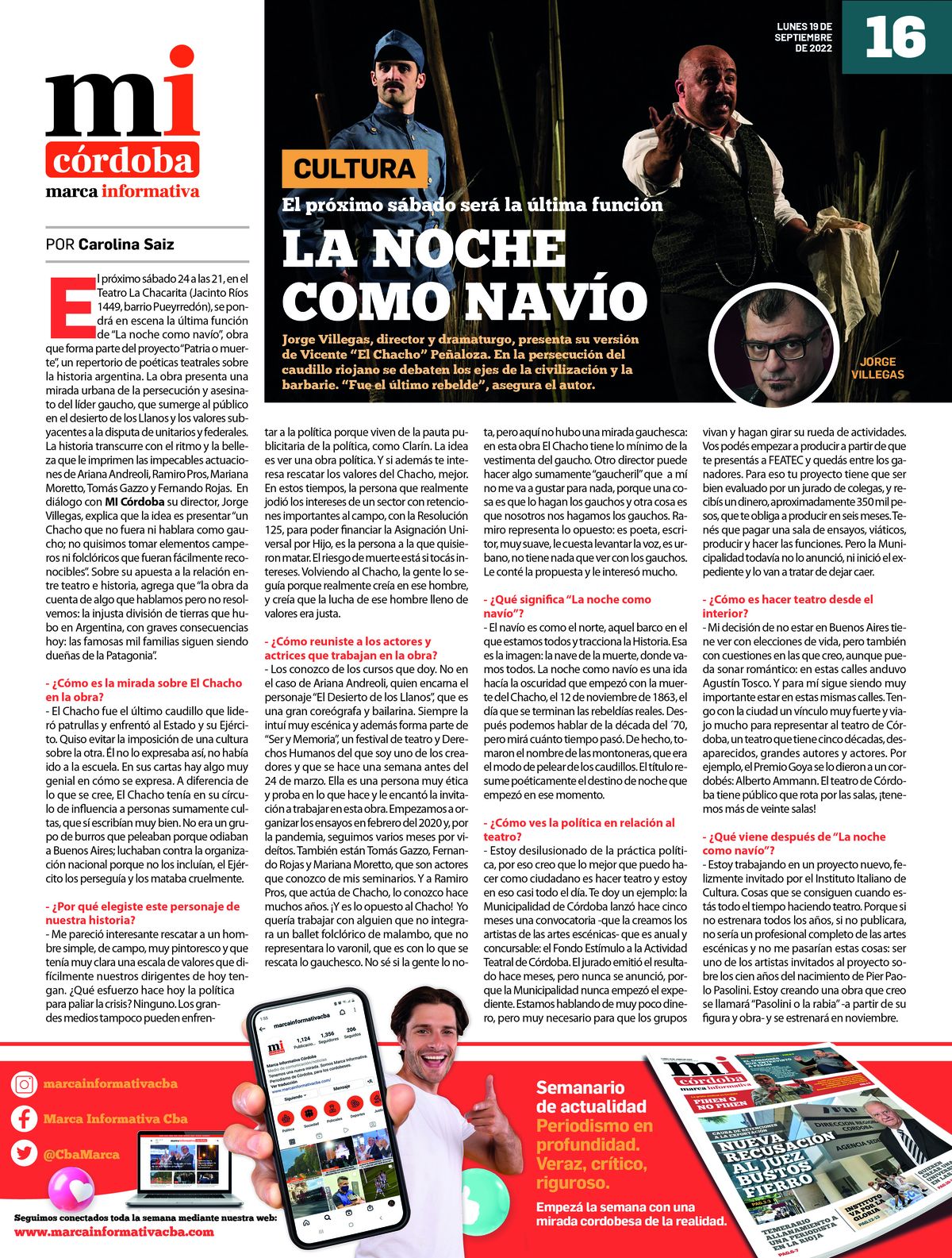 Ya circula la 27ma edición del semanario Marca Informativa Córdoba
